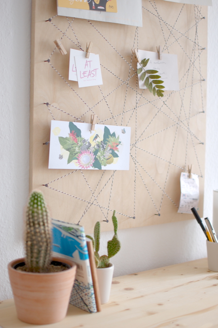 Pinnwand selbst machen – Memoboard DIY