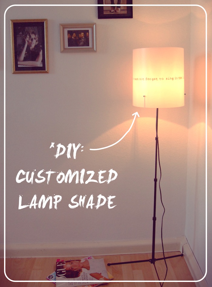 At Least Diy Customized Lamp Shade, Table Lamp Shade Diy