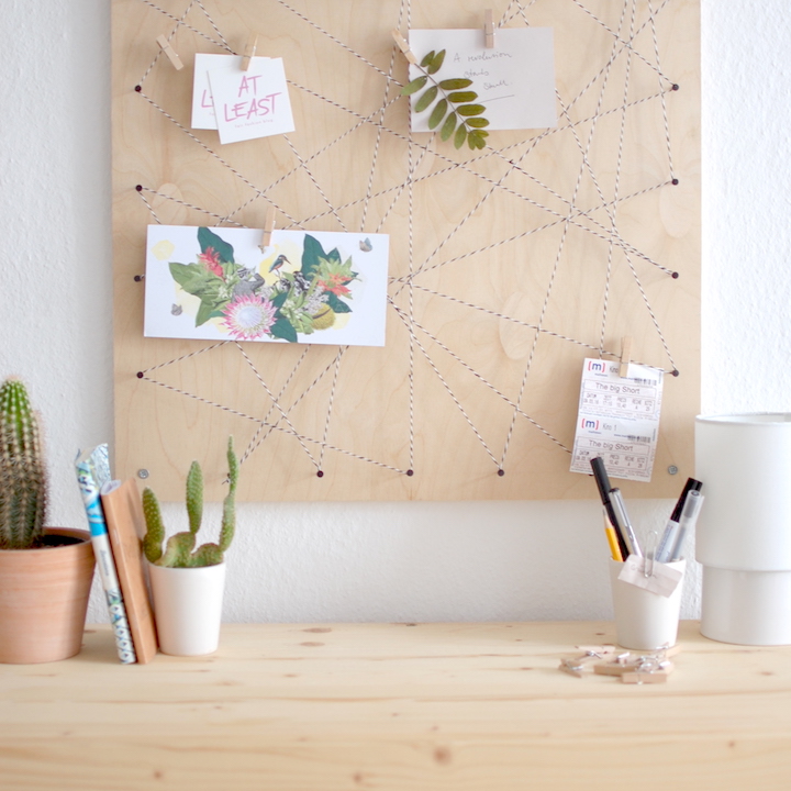 At Least Pinnwand Diy Memoboard Selber Machen